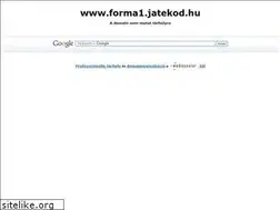 Sites similar to forma1.jatekod.hu