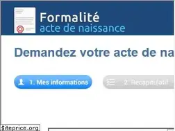 Sites similar to formalite-acte-de-naissance.org