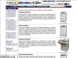Sites similar to formax-shredder.com