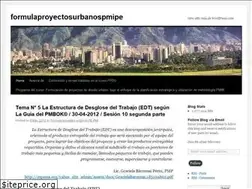 Sites similar to formulaproyectosurbanospmipe.wordpress.com