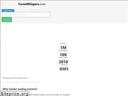 Sites similar to formwhispers.com