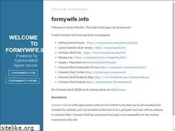 Sites similar to formywife.info