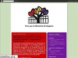 Sites similar to foromemoriasegovia.blogspot.com