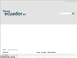 Sites similar to forosecuador.ec