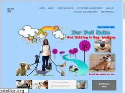 Sites similar to forpetsakepetsitting.com
