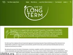 Sites similar to forthelongterm.org