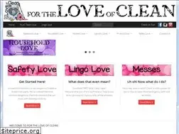 Sites similar to fortheloveofclean.com
