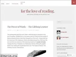 Sites similar to fortheloveofreading.org
