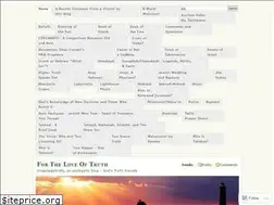 Sites similar to fortheloveoftruth.wordpress.com