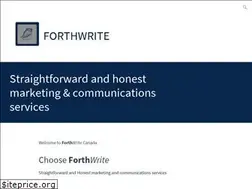 Sites similar to forthwritecanada.com