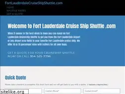 fortlauderdalecruiseshipshuttle.com