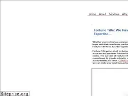 Sites similar to fortunetitle.com