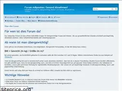 Sites similar to forum-adipositas.de