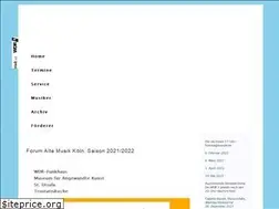 Sites similar to forum-alte-musik-koeln.de