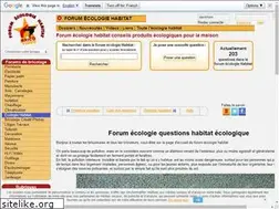 Sites similar to forum-ecologie.fr