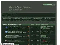 Sites similar to forum-francophone-linuxmint.fr