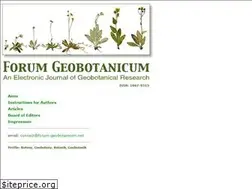 Sites similar to forum-geobotanicum.net