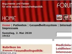 Sites similar to forum-gesundheitspolitik.de