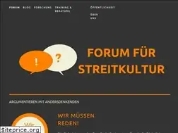Sites similar to forum-streitkultur.de