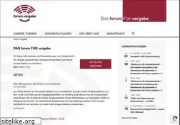 Sites similar to forum-vergabe.de