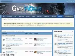 Sites similar to forum.gateworld.net