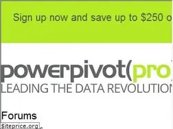 Sites similar to forum.powerpivotpro.com