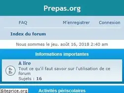 Sites similar to forum.prepas.org