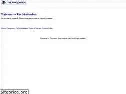 Sites similar to forum.theshadowbox.net