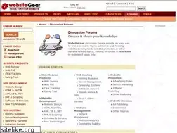 Sites similar to forum.websitegear.com