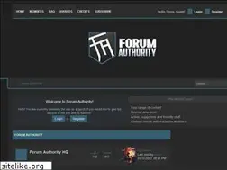 Sites similar to forumauthority.com