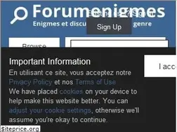 Sites similar to forumenigmes.net