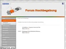 Sites similar to forumhochbegabung.de