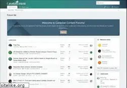 Sites similar to forums.canadiancontent.net