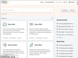 Sites similar to forums.zoho.com