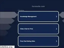 Sites similar to forumsite.com