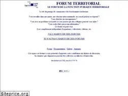 Sites similar to forumterritorial.fr