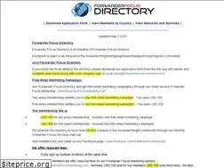Sites similar to forwarderfocusdirectory.com