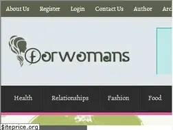 Sites similar to forwomans.com