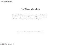 Sites similar to forwomenleaders.com
