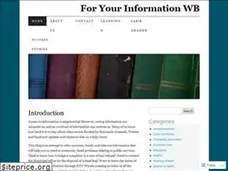 Sites similar to foryourinformationwb.wordpress.com
