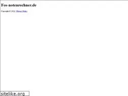 Sites similar to fos-notenrechner.de
