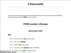 Sites similar to foss.events