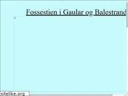 Sites similar to fossestien.no