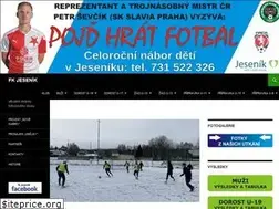 Sites similar to fotbaljesenik.cz