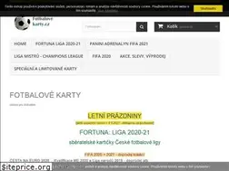 Sites similar to fotbalovekarty.cz