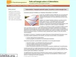 Sites similar to fotovoltaicoenergiasolare.it
