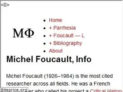 Sites similar to foucault.info