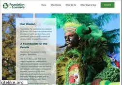 Sites similar to foundationforlouisiana.org