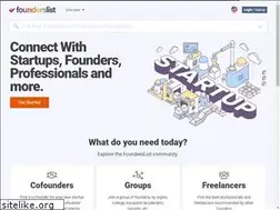 Sites similar to founderslist.com