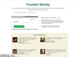Sites similar to founderweekly.com